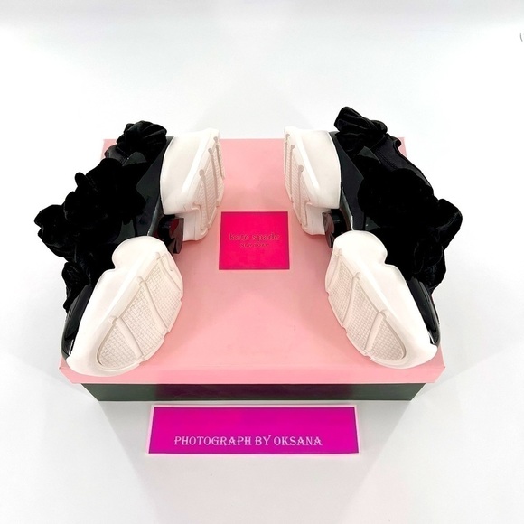 Kate Spade New York Womens Scrunchie Sneakers Black Size 5.5 M - Picture 10 of 10